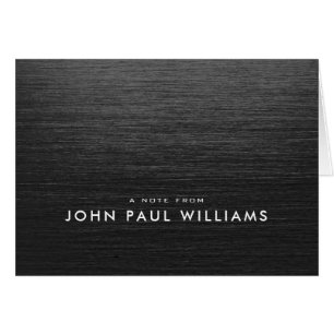 Professioneel, modern, zwart geborsteld metaal