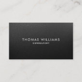 Professioneel, modern, zwart plaatstaal visitekaartje (Voorkant)
