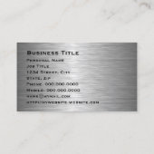 Professioneel, modern zwart Visitekaartje (Achterkant)