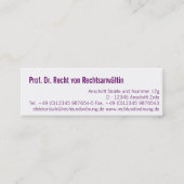 professioneel moderne mini visitekaartje (Voorkant)