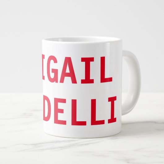 Professioneel, moedig, modern, aangepast model extra grote beker (Voorkant rechts)