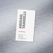 Professioneel, moedig, modern, aangepast model magnetisch visitekaartje (Voorbeeld)