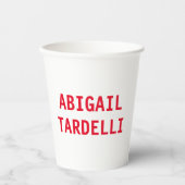 Professioneel, moedig, modern, aangepast model papieren bekers (Voorkant)