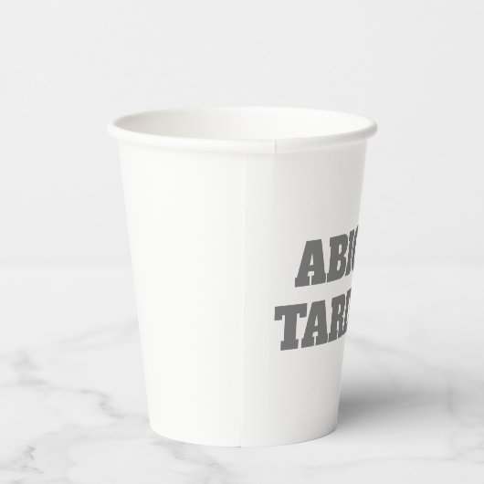 Professioneel, moedig, modern, aangepast model papieren bekers (Rechts)