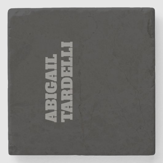 Professioneel, moedig, modern, aangepast model stenen onderzetter (Voorkant)