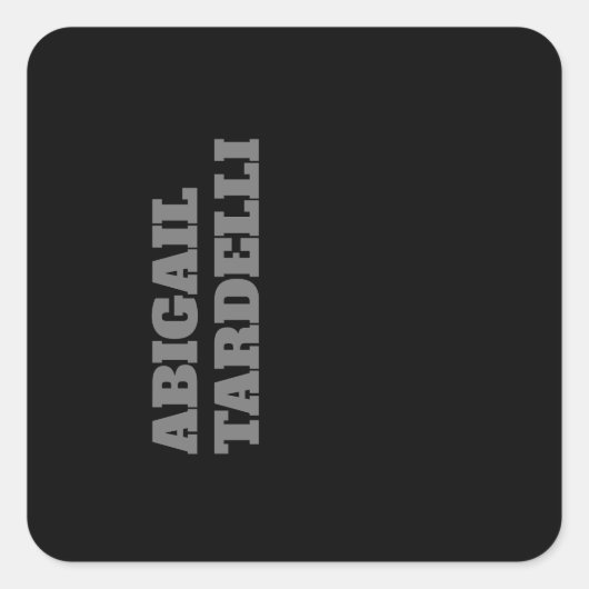 Professioneel, moedig, modern, aangepast model vierkante sticker (Voorkant)