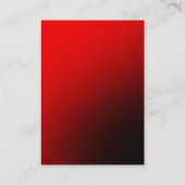 Professioneel mollig rood wit modern monogram visitekaartje (Achterkant)