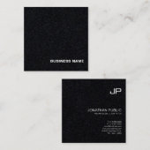 Professioneel monogram design elegant luxe plaatje vierkante visitekaartje (Voorkant / Achterkant)