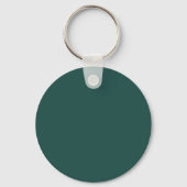 Professioneel Monogram Grijs Blauw Uw Naam Sleutelhanger (Achterkant)