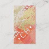 Professioneel Monogram Modern Abstract Artistiek Visitekaartje (Voorkant)