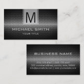 Professioneel Monogram van het Roestvrij staalmeta Visitekaartje (Voorkant / Achterkant)