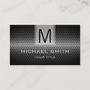 Professioneel Monogram van het Roestvrij staalmeta Visitekaartje