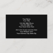 Professioneel monogram Visitekaartje (Achterkant)