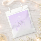 Professioneel Naam & Slogan Sjabloon | Licht Paars Bedankzakje (Geknipt)
