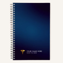 Professioneel Navy Blauw Gouden Caduceus Medisch