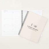 Professioneel Neutraal Monogram Zakelijk Initiaal Planner (Display)