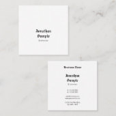 Professioneel, nostalgisch, oud Engels Vierkante Visitekaartje (Voorkant / Achterkant)