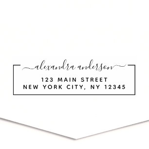 Professioneel of Persoonlijk Elegant Retouradres Zelfinktende Stempel