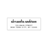 Professioneel of Persoonlijk Ellegant Retouradres Zelfinktende Stempel (Design)