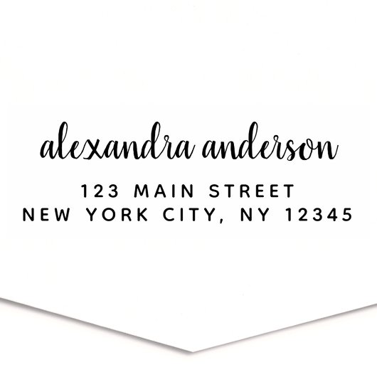 Professioneel of Persoonlijk Ellegant Retouradres Zelfinktende Stempel