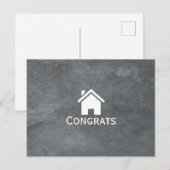 Professioneel onroerend goed - Congratiehuis Briefkaart (Voorkant / Achterkant)