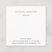 Professioneel onroerend goed modern diamanthuis lo vierkante visitekaartje (Achterkant)