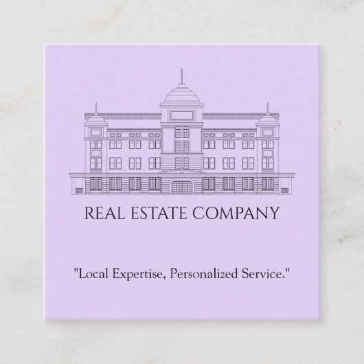 Professioneel onroerend goed Visitekaartje (Voorkant)