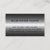 Professioneel onroestvrij staalmonogram #5 visitekaartje (Achterkant)