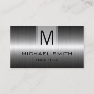 Professioneel onroestvrij staalmonogram #5 visitekaartje