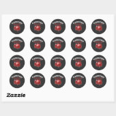 Professioneel Ontspanner Funny Ontspanning Design Ronde Sticker (Vel)