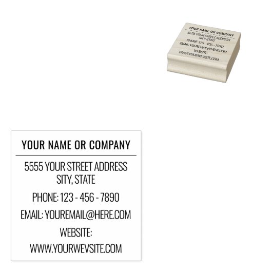 Professioneel ontwerp gepersonaliseerde adresstemp 	rubberstempel (Gestempeld)