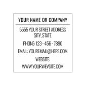 Professioneel ontwerp gepersonaliseerde adresstemp rubberstempel (Afrduk)