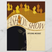 Professioneel ontwerp mode piste show uitnodiging flyer (Achterkant)