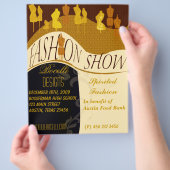 Professioneel ontwerp mode piste show uitnodiging flyer (Hand)