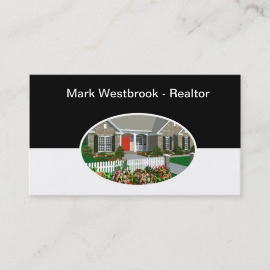 Professioneel ontworpen Real Estate Agent Visitekaartje (Voorkant)