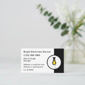 Professioneel ontworpen Visitekaartjes voor elektr (Staand voorkant)