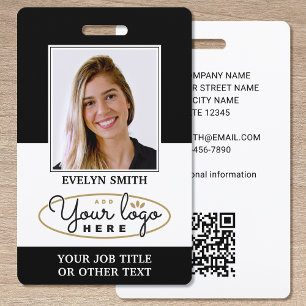 Professioneel op maat gemaakt logo foto ID beveili Badge