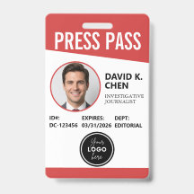Professioneel op maat gemaakt perspas ID-badge - R