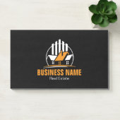 Professioneel Oranje Wit Vastgoed Logo Post-it® Notes (Kantoor)