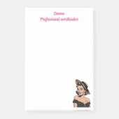 Professioneel overdenker, elegant, Roze Persoonlij Post-it® Notes (Voorkant)