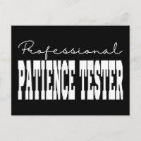 Professioneel Patiëntie Tester Witte Typografie
