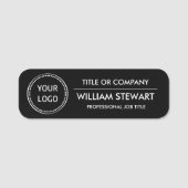 Professioneel personeel voor zakelijke logo naamplaatje (Voorkant)