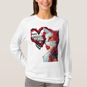 professioneel portret van een abstracte kat t-shirt