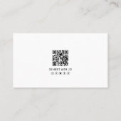 Professioneel QR Code Foto Uw Logo Visitekaartje (Achterkant)