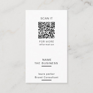 Professioneel QR-code minimaal scanbaar promotiema Visitekaartje