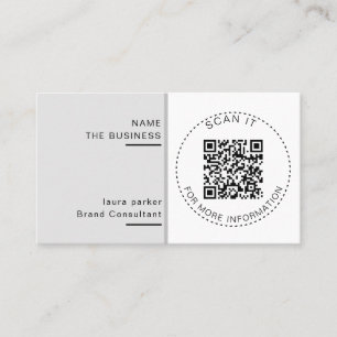 Professioneel QR-code Minimaal Scanbare Promotie  Visitekaartje