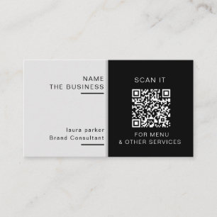 Professioneel QR-code minimaal scanbare promotie Visitekaartje