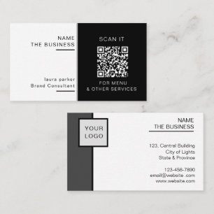 Professioneel QR-code minimaal scannbare promotie  Visitekaartje