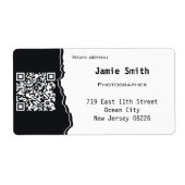 Professioneel QR-codeadres Aangepast fotoadres Etiket (Voorkant)