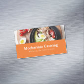 Professioneel restaurant en catering magnetisch visitekaartje (Voorbeeld)